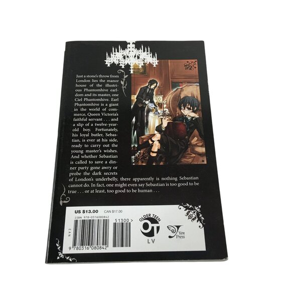 BLACK BUTLER VOL 1 MANGA ENGLISH BY YANA TOBOSO - Picture 2 of 6